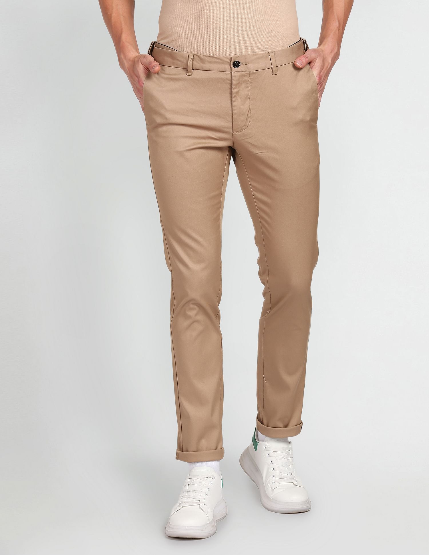 Bronson Slim Fit Solid Chinos