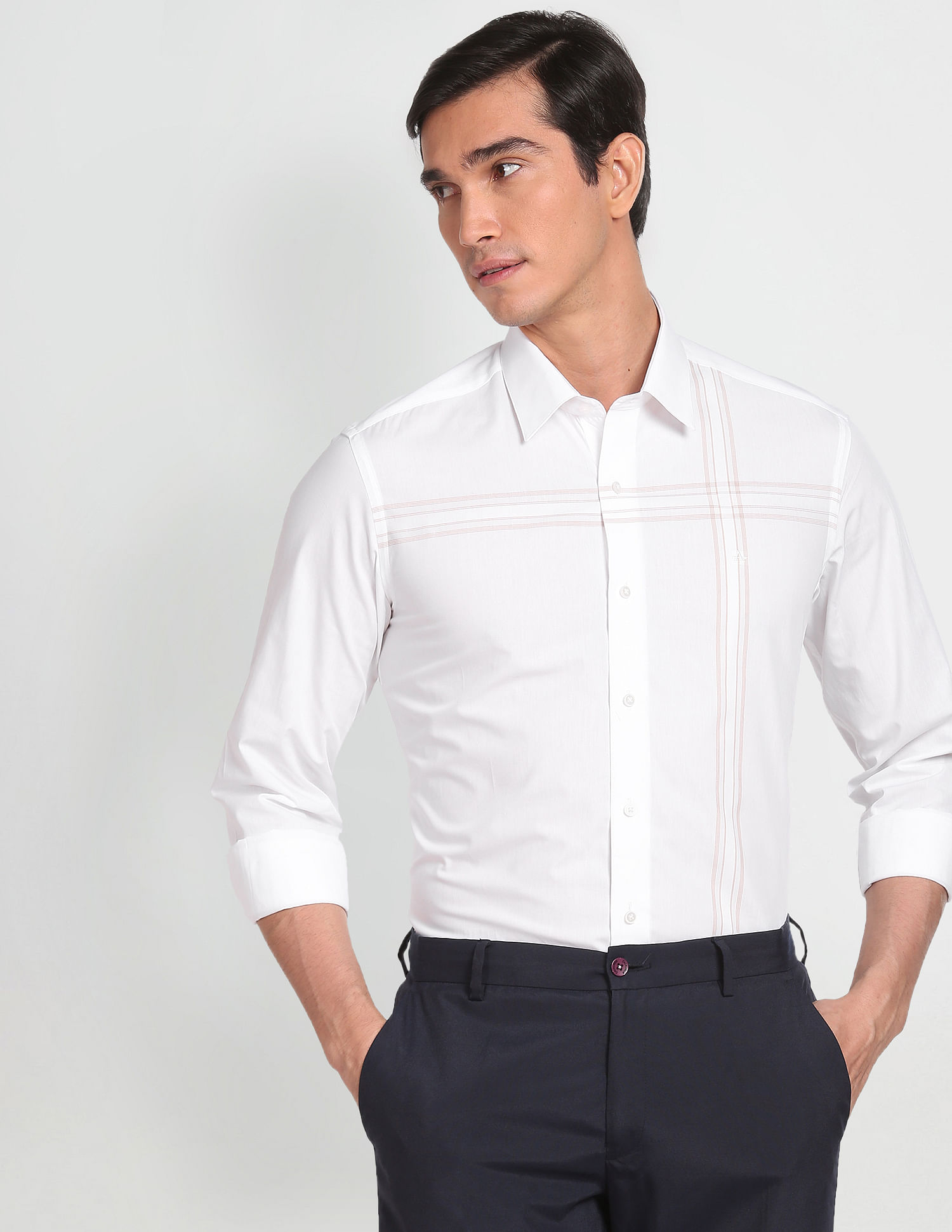 Cotton Check Formal Shirt