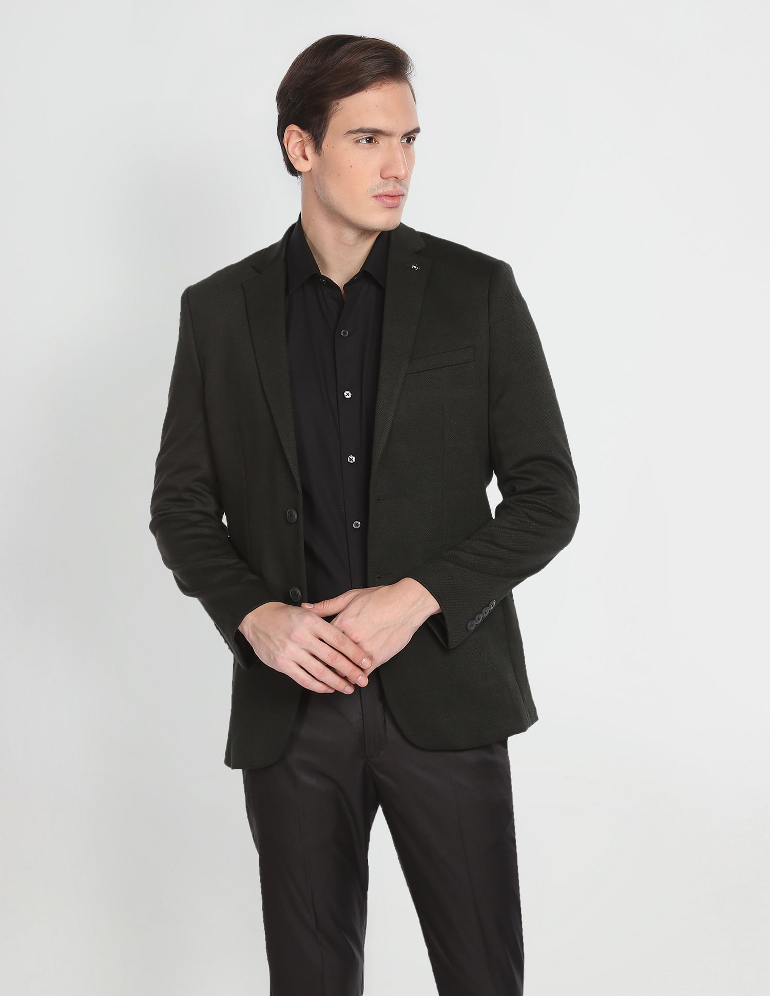 Zero Calorie Slim Fit Dobby Blazer